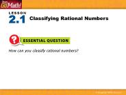 How can you classify rational numbers?