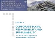 CORPORATE SOCIAL RESPONSIBILITY AND SUSTAINABILITY