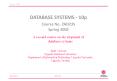 DATABASE SYSTEMS - 10p Course No. 2AD235 Spring 2002 PowerPoint PPT Presentation