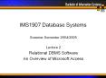 IMS1907 Database Systems PowerPoint PPT Presentation