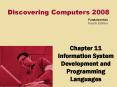 Chapter 11 Information System Development and Programming Languages PowerPoint PPT Presentation