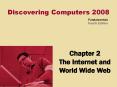 Chapter 2 The Internet and World Wide Web PowerPoint PPT Presentation