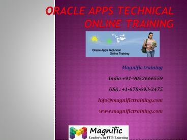 oracle apps technical online training