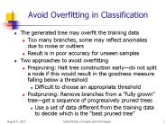 Avoid Overfitting in Classification