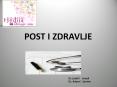 POST I ZDRAVLJE PowerPoint PPT Presentation