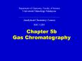 Chapter 5b Gas Chromatography PowerPoint PPT Presentation
