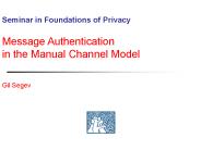 Seminar in Foundations of Privacy