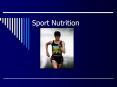 Sport Nutrition PowerPoint PPT Presentation