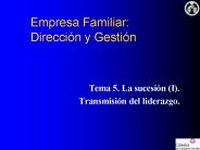 Empresa Familiar: Direcci