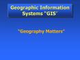 Geographic Information Systems  PowerPoint PPT Presentation