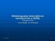 Metalenguajes descriptivos: Introducci