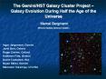 The Gemini/HST Galaxy Cluster Project  PowerPoint PPT Presentation