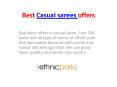 Best Casual sarees offers