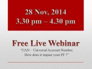 Free live webinar 28 Nov, 2014 - ADP India