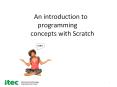 An introduction to programming    concepts with Scratch PowerPoint PPT Presentation