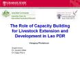 The Role of Capacity Building for Livestock Extension and Development in Lao PDR PowerPoint PPT Presentation