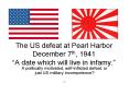 The US defeat at Pearl Harbor December 7th, 1941  PowerPoint PPT Presentation