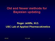 Old and Newer methods for Bayesian updating