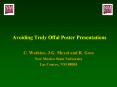 Avoiding Truly Offal Poster Presentations PowerPoint PPT Presentation