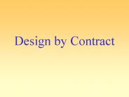 Design by Contract