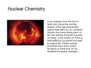 Nuclear Chemistry