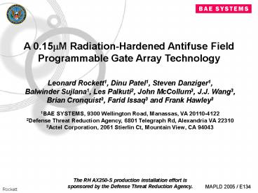 Roadmap toCompany Critical  Mission Success Milestone