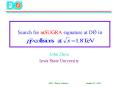 Search for mSUGRA signature at D PowerPoint PPT Presentation
