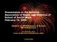 Presentation to the National Association of Deans and Directors of School of Social Work  February 16, 2006 PowerPoint PPT Presentation