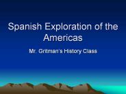 Spanish Exploration of the Americas