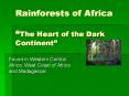 Rainforests of Africa  PowerPoint PPT Presentation