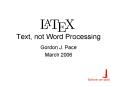 Text, not Word Processing PowerPoint PPT Presentation