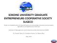 SOKOINE UNIVERSITY GRADUATE ENTREPRENEURS COOPERATIVE SOCIETY SUGECO PowerPoint PPT Presentation