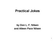 Practical Jokes