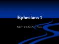 Ephesians 1 PowerPoint PPT Presentation