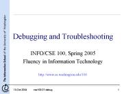 Debugging and Troubleshooting