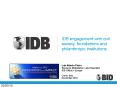 IDB engagement with civil society, foundations and philanthropic institutions PowerPoint PPT Presentation