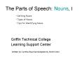 The Parts of Speech: Nouns, I PowerPoint PPT Presentation