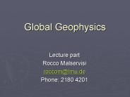 Global Geophysics