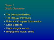 Chapter 2 Greek Geometry