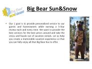 Big Bear Luxury Properties