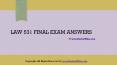 LAW 531 Final Exam Answers PowerPoint PPT Presentation