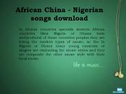 African China - Nigerian songs download