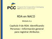 RDA en NACO
