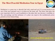 The Most Peaceful Meditation Tour in Egypt