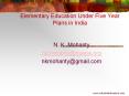 Elementary Education Under Five Year Plans in India PowerPoint PPT Presentation