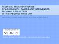ASSESSING THE EFFECTIVENESS OF A COMMUNITY - BASED EARLY INTERVENTION PROGRAM FOR CHILDREN WITH DISABILITIES IN HUE CITY PowerPoint PPT Presentation