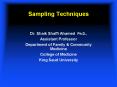 Sampling Techniques PowerPoint PPT Presentation