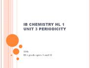 IB CHEMISTRY HL 1 UNIT 3 PERIODICITY