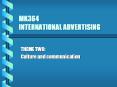 MK364 INTERNATIONAL ADVERTISING PowerPoint PPT Presentation