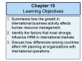 Summarize how the growth in international business activity affects human resource management. PowerPoint PPT Presentation